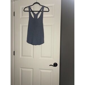 Lululemon Knit Tank Top Sweater Material Size 6 Blue Cozy